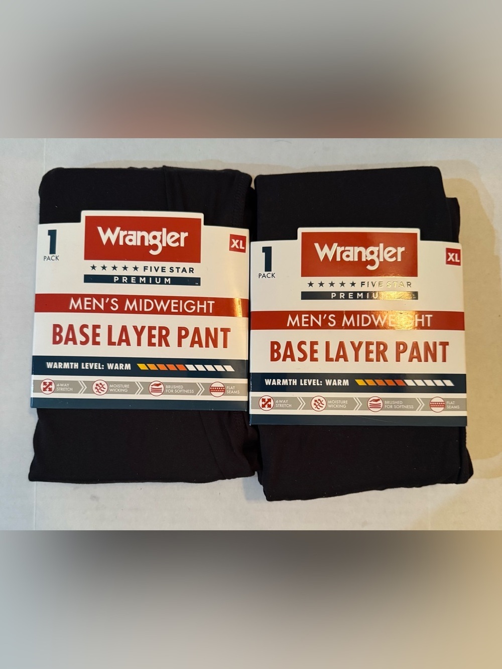 2 Wrangler Men's Brushed Performance Base Layer Pant, 1 Pack